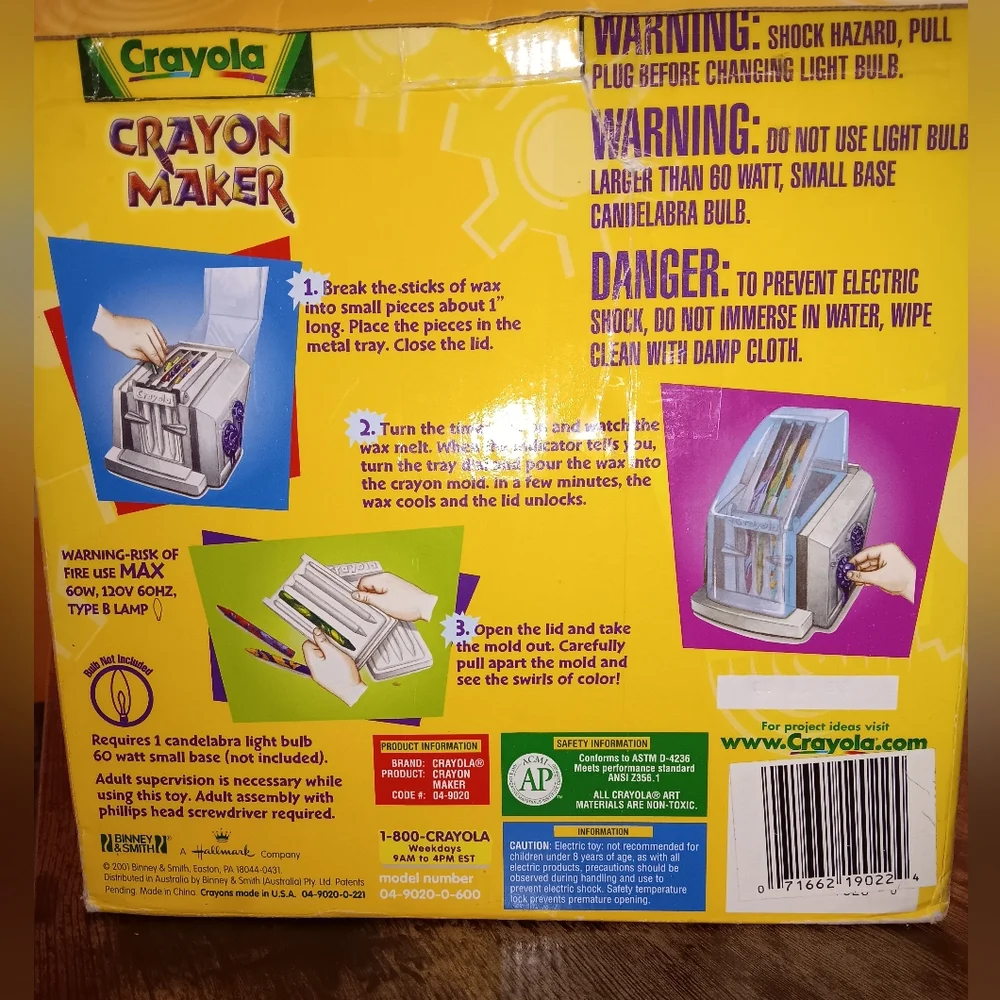 Vintage Crayola Crayon Maker model 04- 9020-0-600 Melter Melting Art